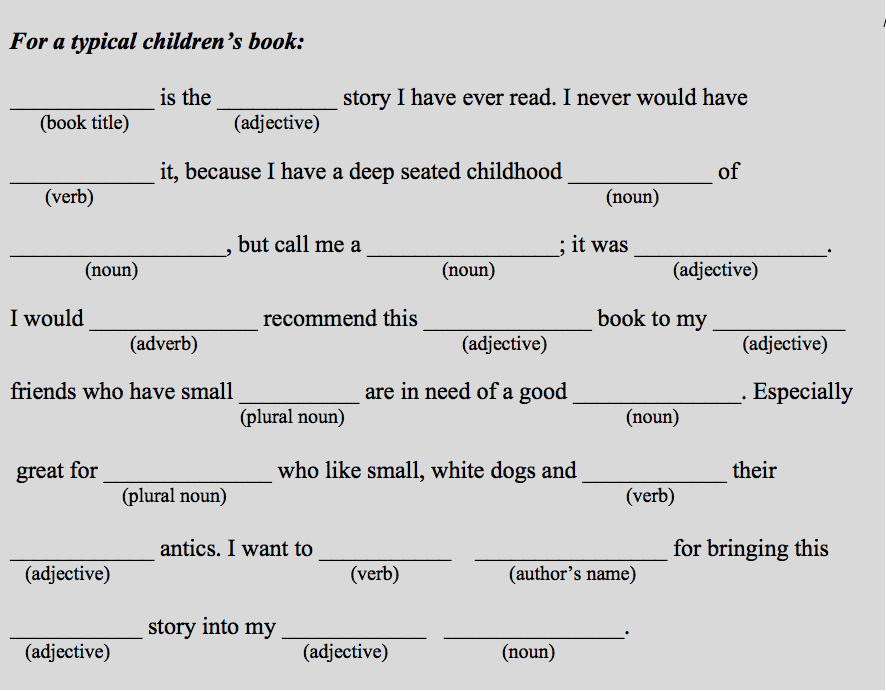 How to book report