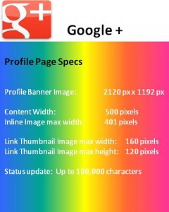 Google+ Specs