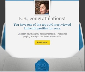 linkedin congrats